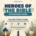 Heroes of the Bible — 40 Character Cards — cover
