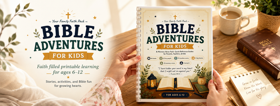 Bible Cheat Sheets & 25 Memory Verse Cards